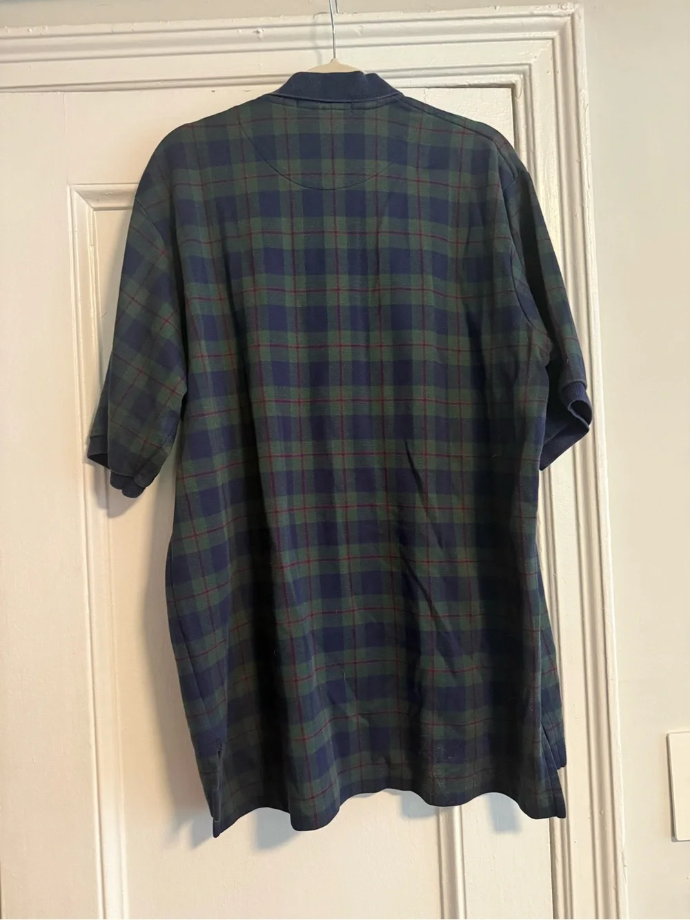 Ralph Lauren Green and Navy Tartan Polo